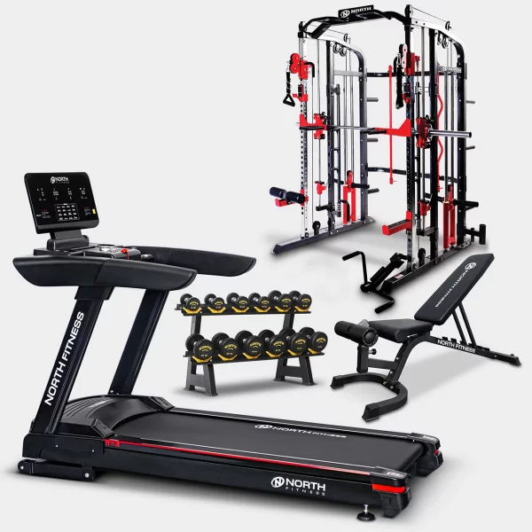 ชุดโฮมยิม-สมิทแมชชีนFPR70-ลู่วิ่งไฟฟ้า-Gold-flex