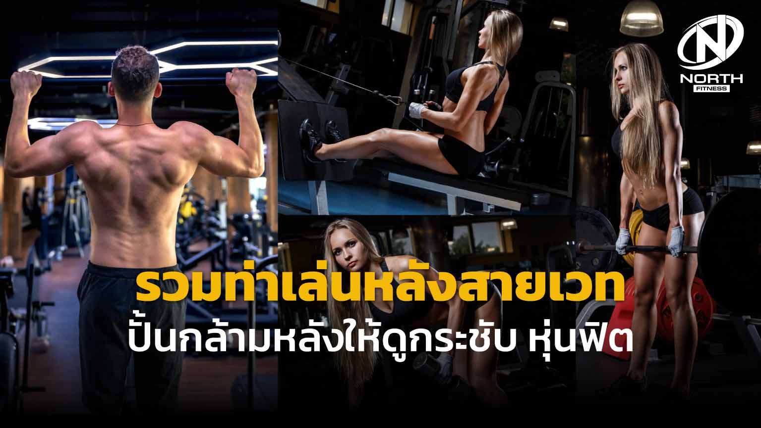 รวมท่าเล่นหลังสายเวท ปั้นกล้ามหลังให้ดูกระชับ หุ่นฟิต