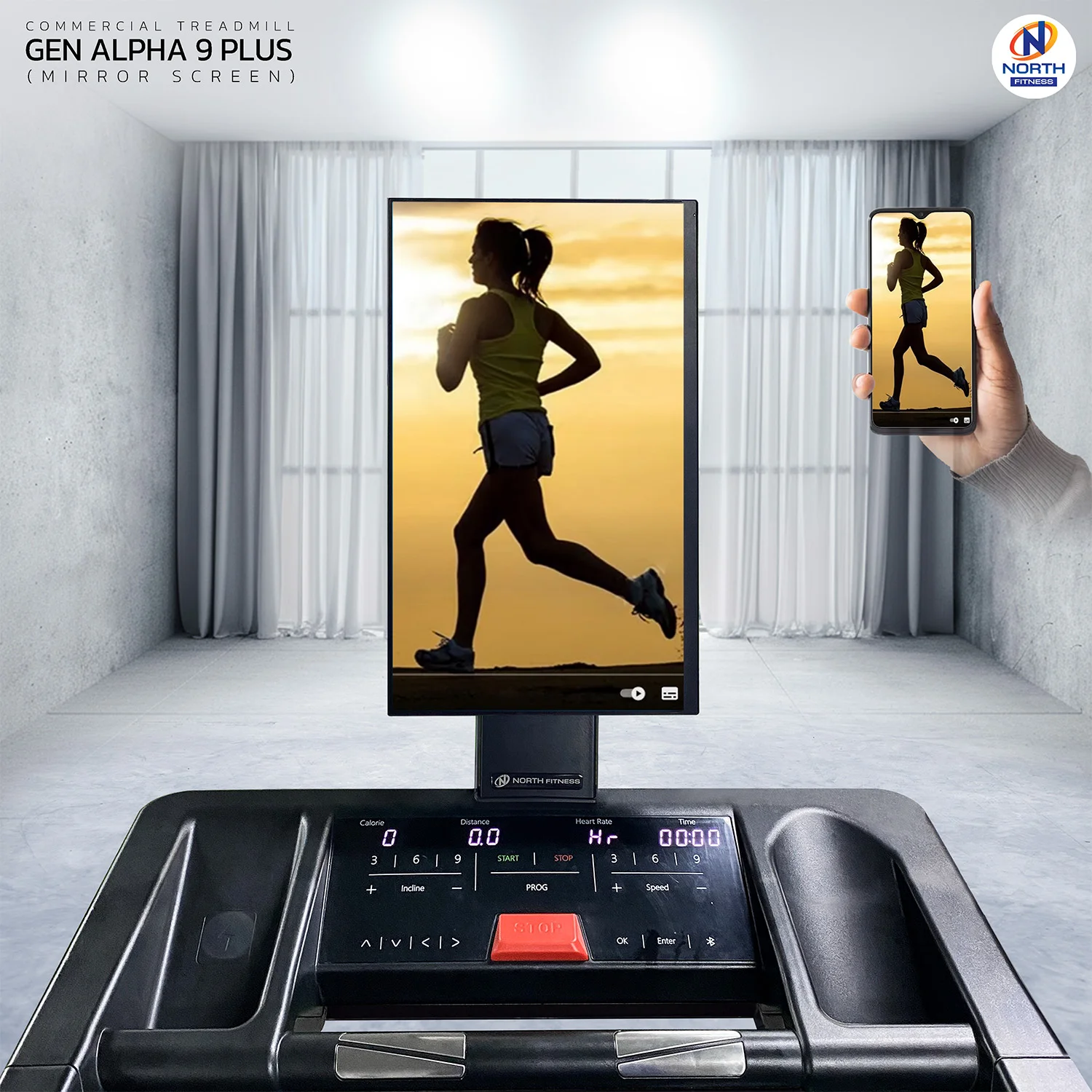 ลู่วิ่งไฟฟ้า North Fitness รุ่น GEN ALPHA 9 PLUS