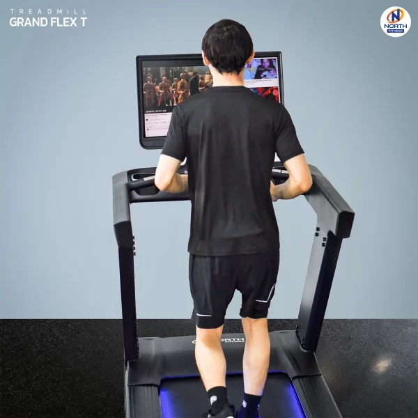 ลู่วิ่งไฟฟ้า North Fitness รุ่น GRAND FLEX T - รุ่นใหม่ล่าสุด หน้าจอแสดงผล Touch Screen 27 นิ้ว รองรับแรงกระแทก 8 จุด - Image 6