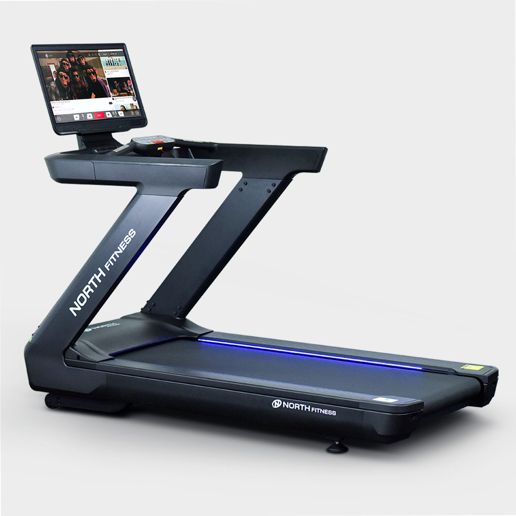 ลู่วิ่งไฟฟ้า North Fitness รุ่น GRAND FLEX T - รุ่นใหม่ล่าสุด หน้าจอแสดงผล Touch Screen 27 นิ้ว รองรับแรงกระแทก 8 จุด