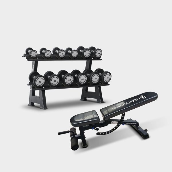 SET โฮมยิมดีลเคาท์ดาวน์ ดัมเบลเซต SKG6+ม้าปรับระดับ 30919