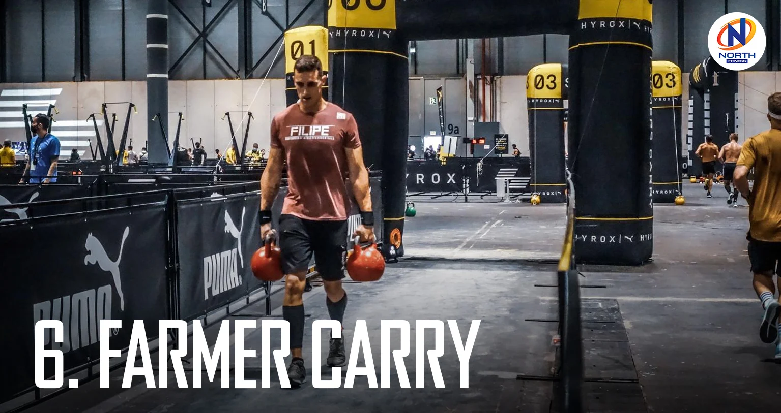 Farmer's Carry ในการแข่งขัน hyrox