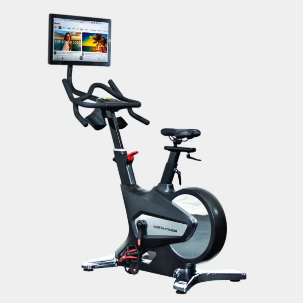 จักรยานปั่น Spinning Bike North Fitness รุ่น EVO-TEC TV - จักรยานรุ่นใหม่ล่าสุด หน้าจอสัมผัสระบบแอนดรอยด์