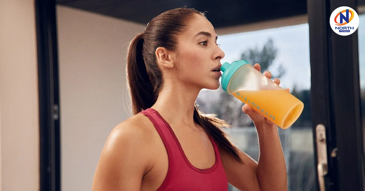 คนกินเวย์โปรตีนหลังออกกำลังกาย