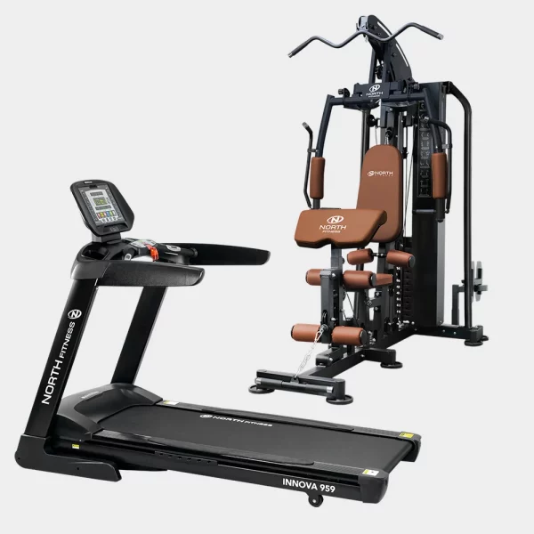 SET โฮมยิม FIT SPACE ลู่วิ่งไฟฟ้า Innova959+โฮมยิม G1000PRO